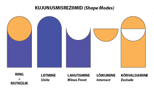 kujundusreziimi näide